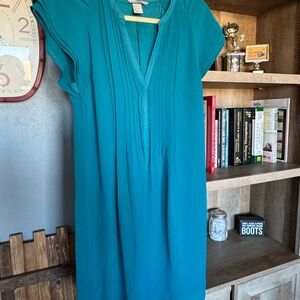 Teal Short Sleeve Dress